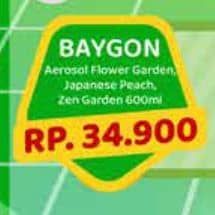 Promo Harga Baygon Insektisida Spray Flower Garden, Japanese Peach, Zen Garden 600 ml - Yogya