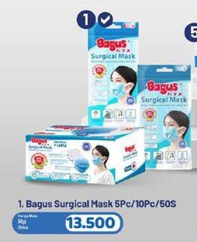 Promo Harga Bagus Surgical Mask 5 pc/10 pc/50 pc  - Carrefour