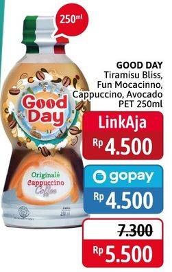 Promo Harga Good Day Coffee Drink Avocado Delight, Funtastic Mocacinno, Originale Cappucino, Tiramisu Bliss 250 ml - Alfamidi