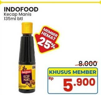 Promo Harga Indofood Kecap Manis 135 ml - Indomaret