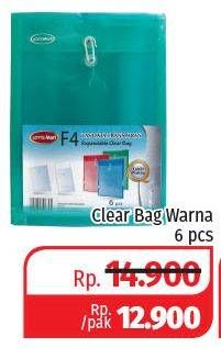Promo Harga Clear Bag Warna 6 pcs - Lotte Grosir