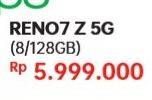 Promo Harga OPPO Reno7 Z 5G 8GB + 128GB  - Hypermart