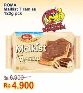 Promo Harga ROMA Malkist Tiramisu 120 gr - Indomaret