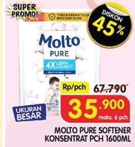 Promo Harga Molto Softener Ultra Pure 1600 ml - Superindo