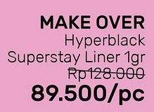 Promo Harga MAKE OVER Hyperblack Superstay Liner 1 gr - Guardian