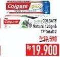 Promo Harga Toothpaste Natural 120gr + Total  - Hypermart