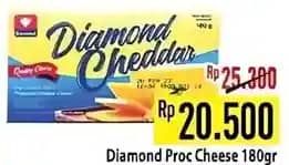 Promo Harga Diamond Keju Cheddar 180 gr - Hypermart