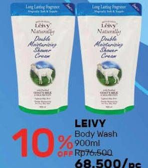 Promo Harga LEIVY Goat Milk Shower Cream 900 ml - Guardian