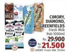 Promo Harga Cimory/Diamond/Greenfields Fresh Milk   - LotteMart
