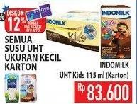 Promo Harga INDOMILK Susu UHT Kids 115 ml - Hypermart