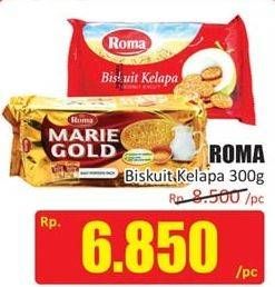 Promo Harga ROMA Biskuit Kelapa 300 gr - Hari Hari