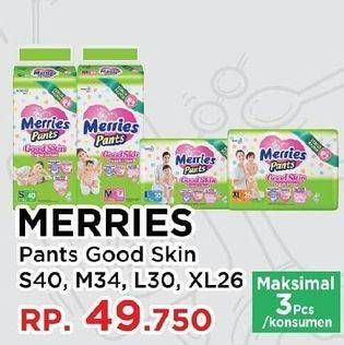 Promo Harga MERRIES Pants Good Skin S40, M34, L30, XL26  - Yogya