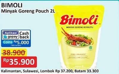 Promo Harga Bimoli Minyak Goreng 2000 ml - Alfamart