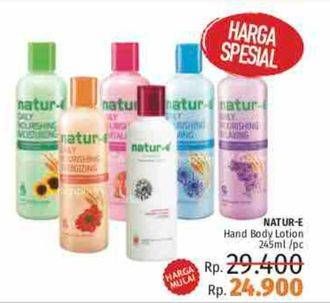 Promo Harga NATUR-E Hand Body Lotion Daily Nourishing 245 ml - LotteMart