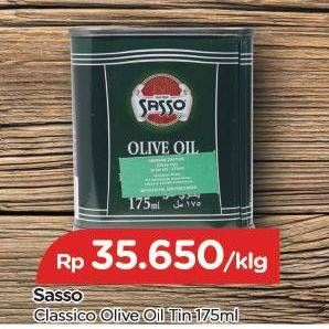 Promo Harga SASSO  Classico Olive Oil 175 ml - TIP TOP