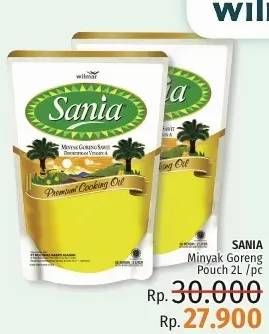 Promo Harga SANIA Minyak Goreng 2000 ml - LotteMart