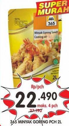 Promo Harga 365 Minyak Goreng 2 ltr - Superindo