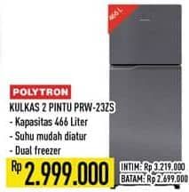 Promo Harga Polytron PRW-23ZS Kulkas 2 Pintu  - Hypermart