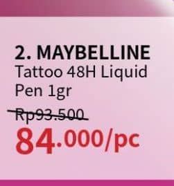 Promo Harga Maybelline Tatto 48H Liquid Pen 1 ml - Guardian