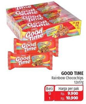 Promo Harga GOOD TIME Cookies Chocochips Rainbow Chocochip 16 gr - Lotte Grosir