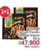 Promo Harga So Good Premium Sausage Original 300 gr - LotteMart