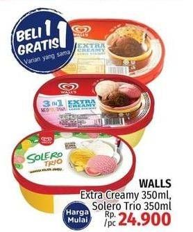 Promo Harga WALLS Ice Cream Solero Trio, Neopolitana 350 ml - LotteMart