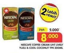 Promo Harga Nescafe Ready to Drink Levly Yuzu, Cool Coconut per 2 pcs 200 ml - Superindo