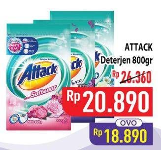 Promo Harga Attack Detergent Powder 800 gr - Hypermart