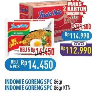 Promo Harga Indomie Mi Goreng Spesial per 40 pcs 85 gr - Hypermart