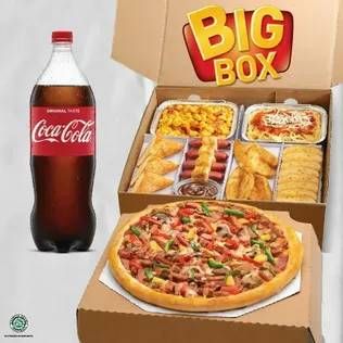 Promo Harga Pizza Hut Big Box + 1 Liter Coca-Cola  - Pizza Hut