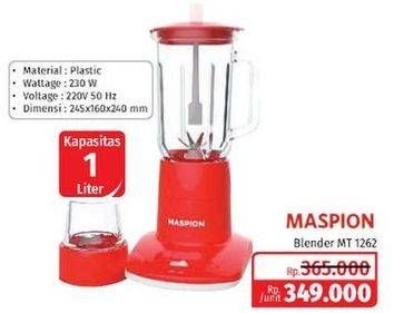 Promo Harga MASPION Blender MT 1262 1000 ml - Lotte Grosir