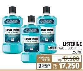 Promo Harga LISTERINE Mouthwash Antiseptic 250 ml - Lotte Grosir