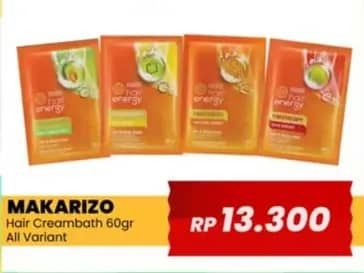 Promo Harga Makarizo Hair Energy Fibertherapy Hair & Scalp Creambath All Variants 60 gr - Yogya