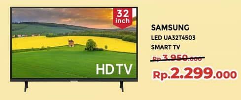 Promo Harga Samsung UA32T4503AK HD | Smart TV 32 Inci  - Yogya