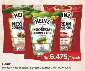 Promo Harga HEINZ Gourmet Chili Indonesian, Korean, Mexican 125 gr - TIP TOP