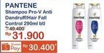 Promo Harga PANTENE Shampoo Anti Dandruff, Hair Fall Control 290 ml - Indomaret