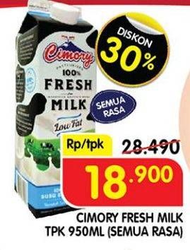 Promo Harga CIMORY Fresh Milk All Variants 950 ml - Superindo