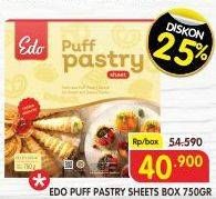 Promo Harga EDO Puff Pastry Sheets 750 gr - Superindo