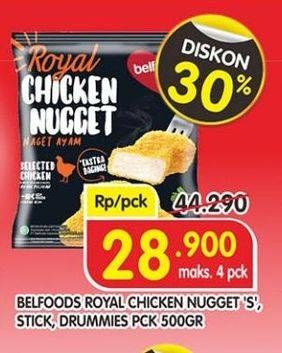 Promo Harga BELFOODS Royal Nugget 500 gr - Superindo