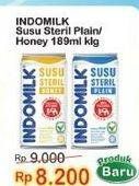 Promo Harga Indomilk Susu Steril Honey, Plain 189 ml - Indomaret