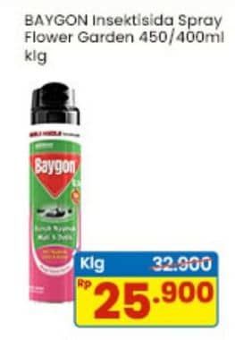 Promo Harga Baygon Insektisida Spray Flower Garden 400 ml - Indomaret