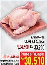 Promo Harga Ayam Broiler Utuh, Utuh 800 gr - Hypermart