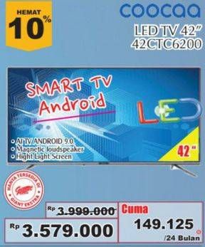 Promo Harga COOCAA 42CTC6200 | LED TV 42"  - Giant