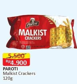 Promo Harga PAROTI Malkist Crackers 120 gr - Alfamart