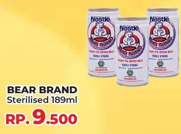 Promo Harga Bear Brand Susu Steril 189 ml - Yogya