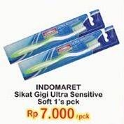 Promo Harga INDOMARET Sikat Gigi Ultra Sensitive Soft 1 pcs - Indomaret