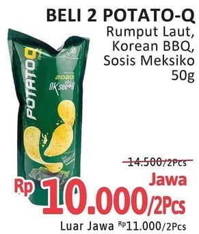 Promo Harga Potato Q Chips Korean BBQ, Rumput Laut, Sosis Jumbo Mexico 50 gr - Alfamidi