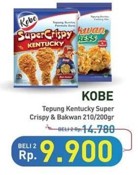 Promo Harga Kobe Tepung Bumbu Bakwan, Super Crispy 210 gr - Hypermart