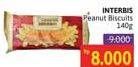Promo Harga Interbis Peanut Crackers Biscuit 140 gr - Alfamidi