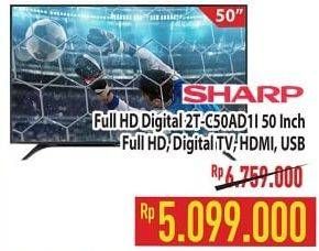 Promo Harga SHARP 2T-C50AD1i Full-HD 50"  - Hypermart